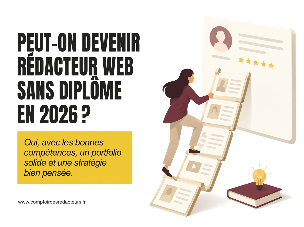 Peut-on devenir rédacteur web sans diplôme en 2026 ?